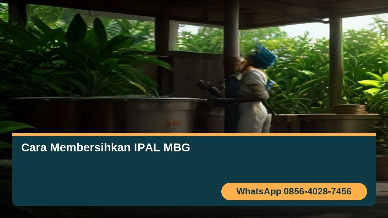 Cara Membersihkan IPAL MBG - Panduan Praktis Harian, Mingguan, dan Bulanan