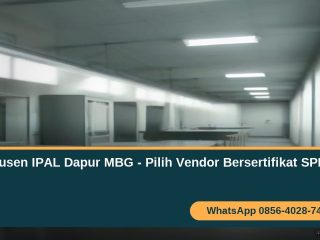 Produsen IPAL dapur MBG bersertifikat untuk SPPG - instalasi pengolahan air limbah dapur program makan bergizi gratis