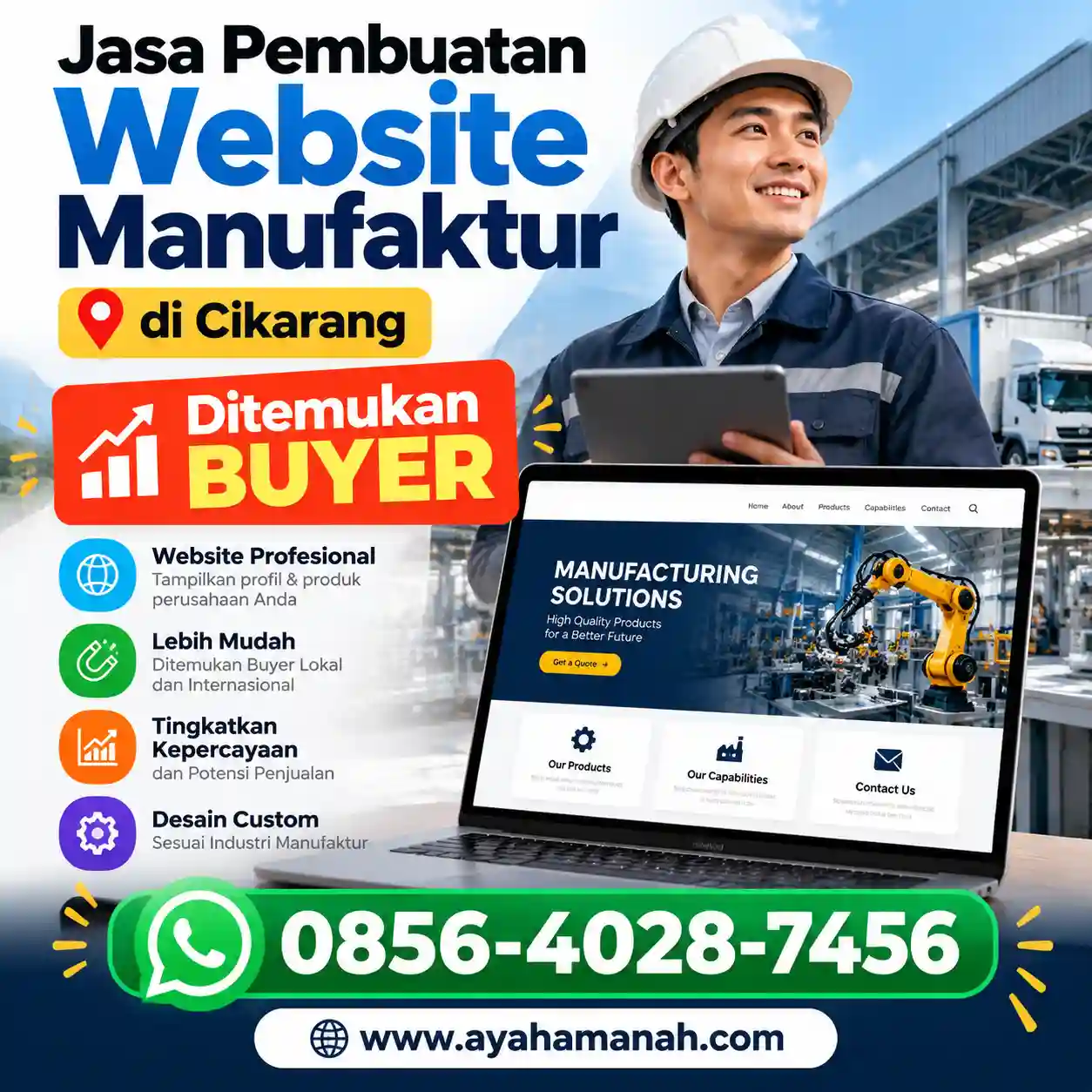 Jasa Pembuatan Website Manufaktur Cikarang_ Temukan Buyer Baru