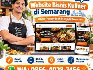 Semarang Culinary Website Marketing Poster