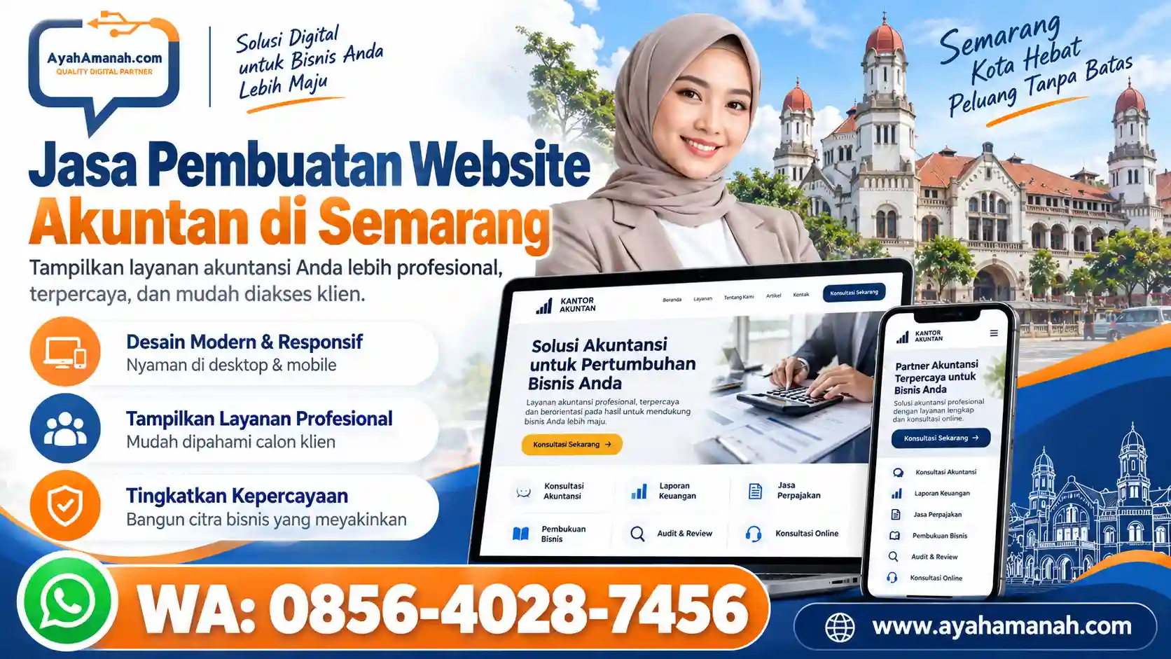 Jasa Pembuatan Website Akuntan di Semarang - Tampilkan Layanan