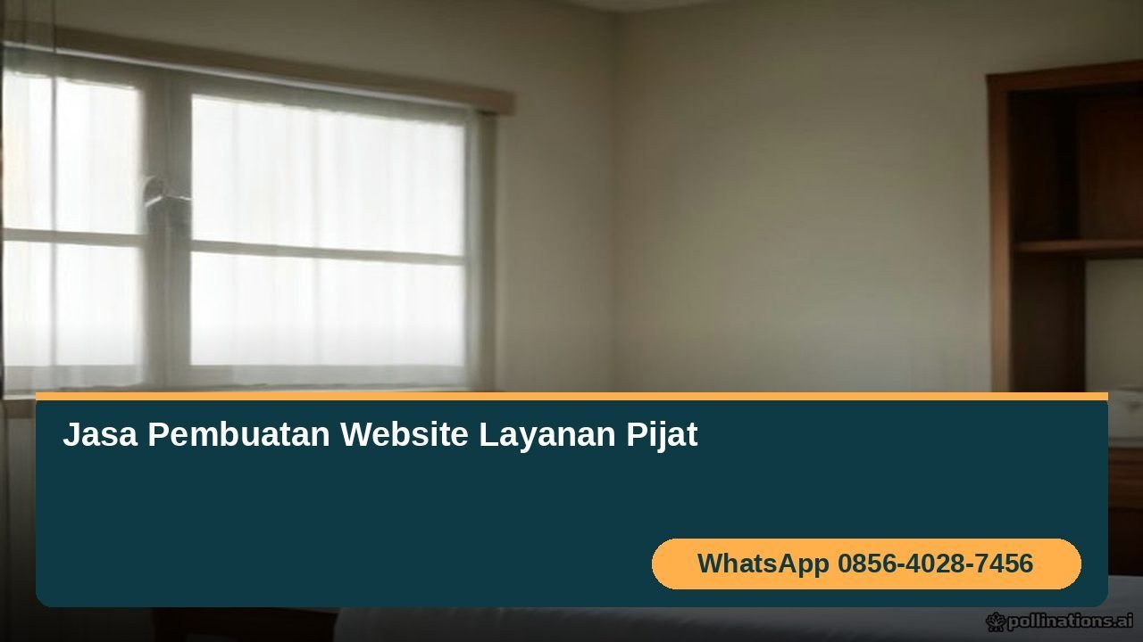 Jasa pembuatan website layanan pijat, terapis merapikan handuk di ruang pijat yang bersih