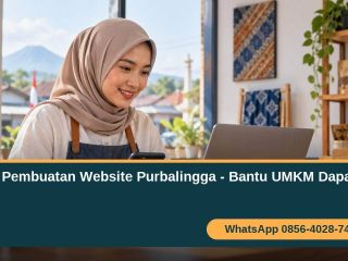 Jasa pembuatan website Purbalingga untuk UMKM dengan tampilan profesional dan tombol WhatsApp