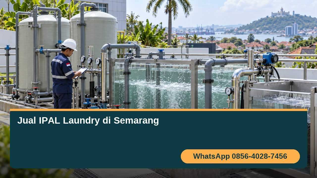 Jual IPAL laundry di Semarang untuk mengolah air limbah usaha laundry