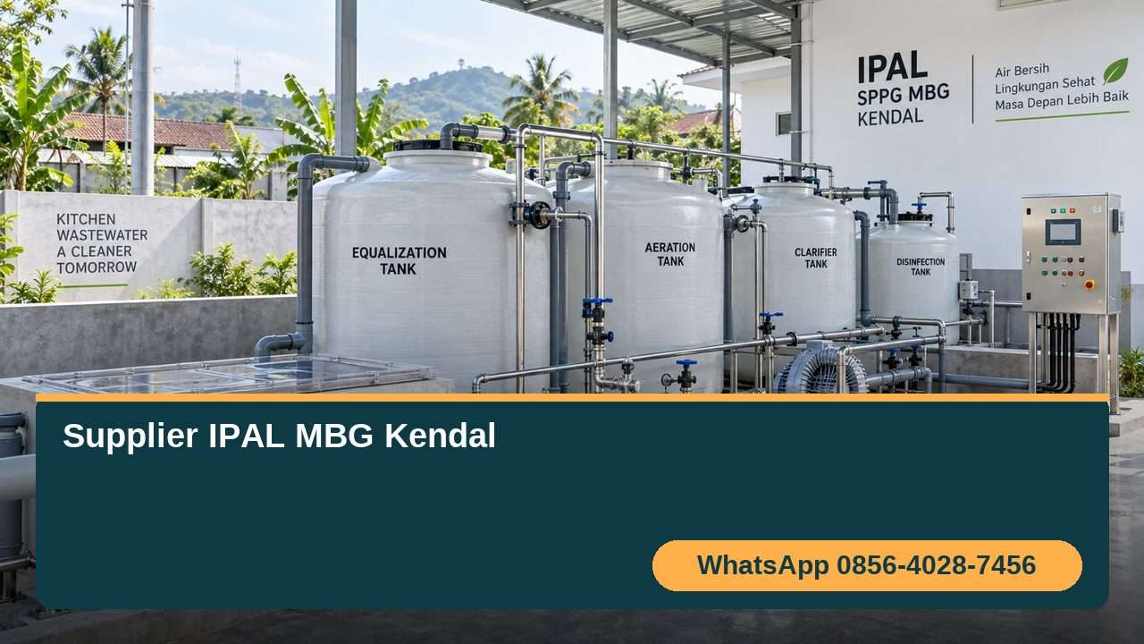 Supplier IPAL MBG Kendal dengan unit pengolahan limbah dapur SPPG